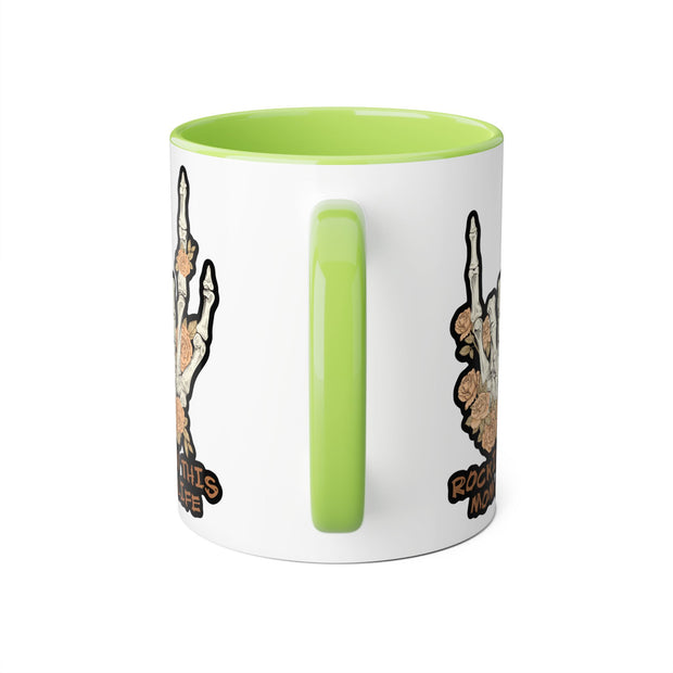 Rockin this Mom Life Accent Mugs, 11oz