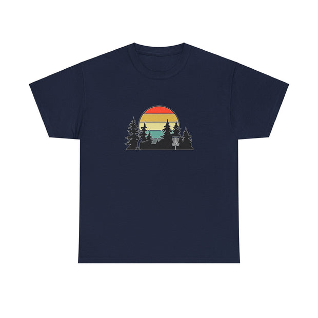 Retro Disc Golf Unisex Heavy Cotton Tee