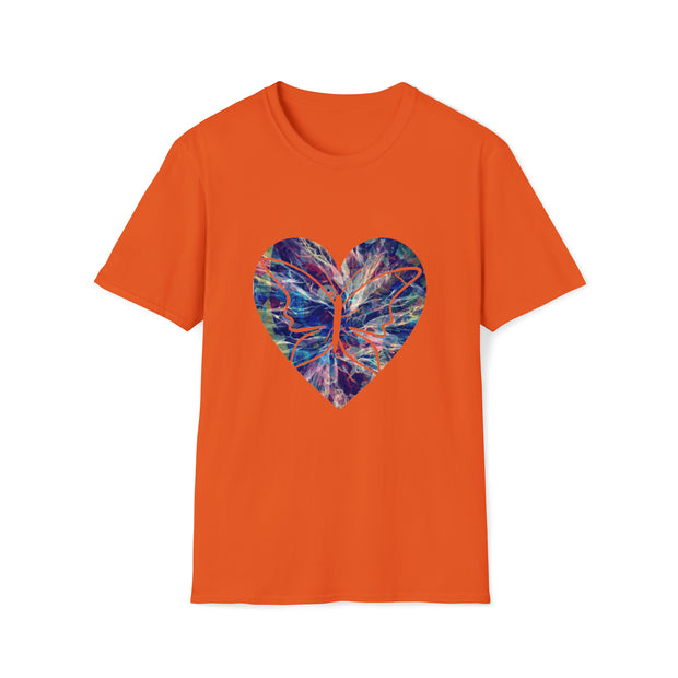 Heart Butterfly Unisex Softstyle T-Shirt