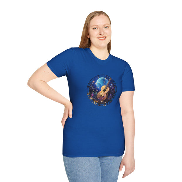 Moonlight Guitar Unisex Softstyle T-Shirt