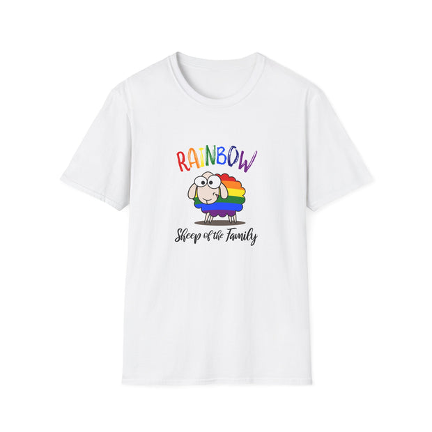 Rainbow Sheep Unisex Softstyle T-Shirt