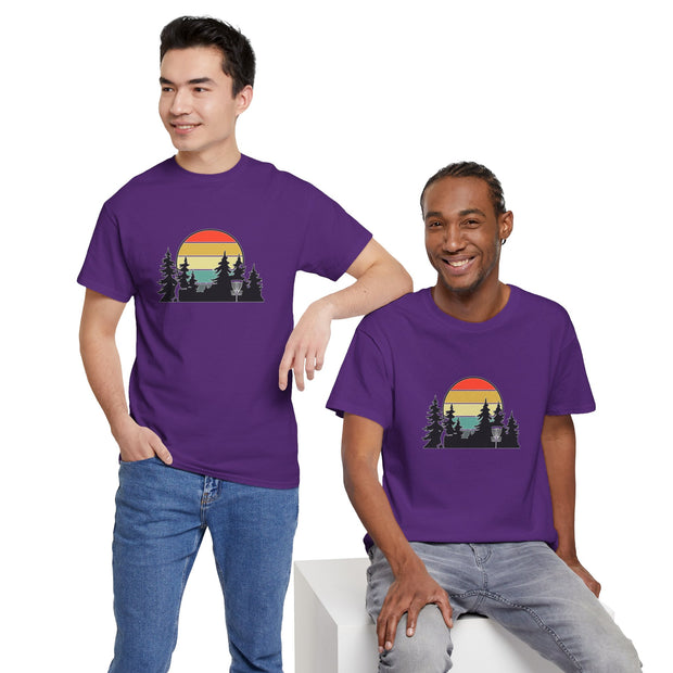 Retro Disc Golf Unisex Heavy Cotton Tee