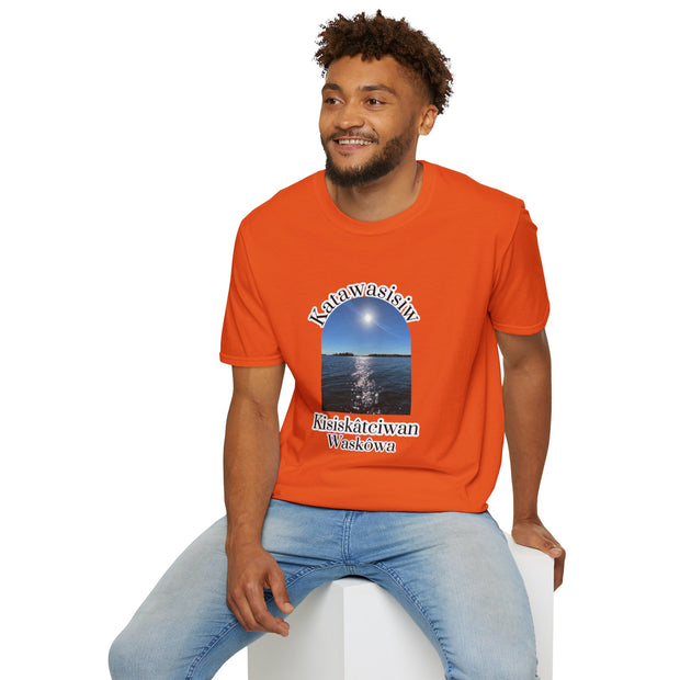 Cree Saskatchewan Skies Unisex Softstyle T-Shirt
