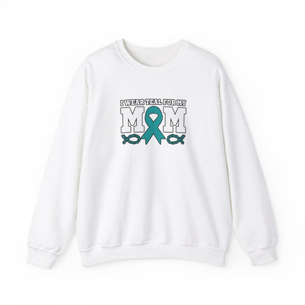Teal for Mom Unisex Heavy Blend™ Crewneck Sweatshirt