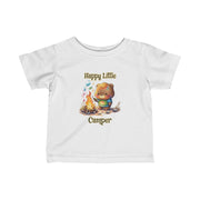 Bear Happy Little Camper Infant Fine Jersey Tee