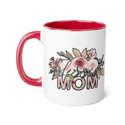 Mom Flowers Accent Mugs, 11oz