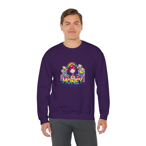 Graffiti Anime Girls Unisex Heavy Blend™ Crewneck Sweatshirt