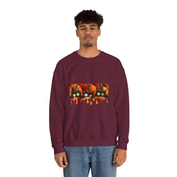 Pumpkin cats Unisex Heavy Blend™ Crewneck Sweatshirt