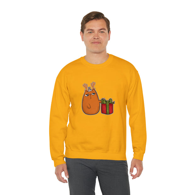 Christmas cat Unisex Heavy Blend™ Crewneck Sweatshirt
