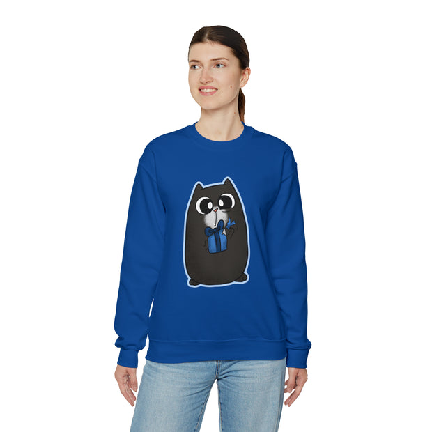 Christmas cat Unisex Heavy Blend™ Crewneck Sweatshirt
