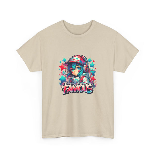 Graffiti Anime Girls Unisex Heavy Cotton Tee