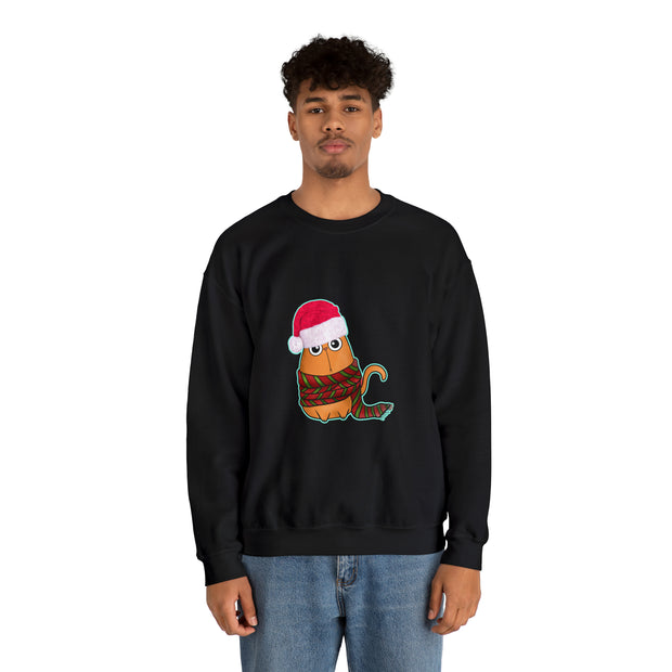 Christmas cat Unisex Heavy Blend™ Crewneck Sweatshirt