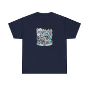 Ovarian Cancer Unisex Heavy Cotton Tee