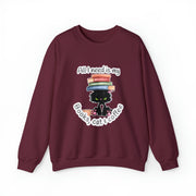 Books, Cat & Coffee Unisex Heavy Blend™ Crewneck Sweatshirt