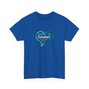 Ovarian Cancer Survivor Unisex Heavy Cotton Tee