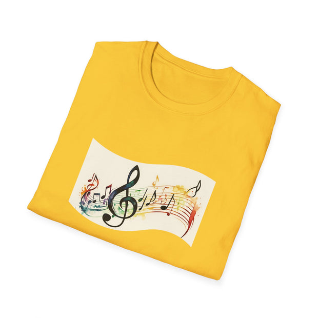 Musical Notes Unisex Softstyle T-Shirt