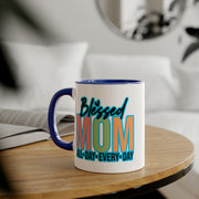 Blessed Mom Accent Mugs, 11oz