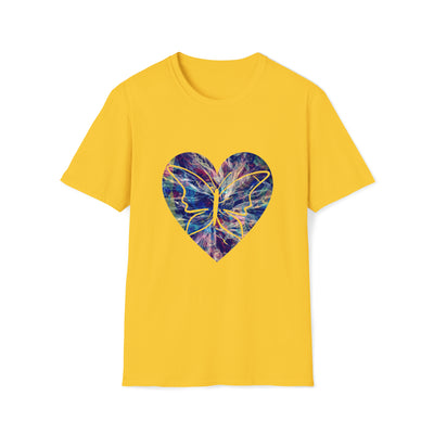 Heart Butterfly Unisex Softstyle T-Shirt