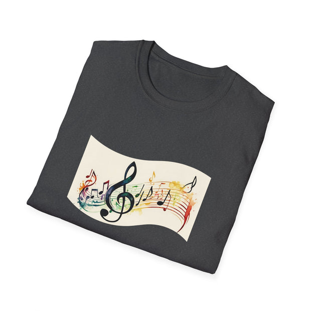 Musical Notes Unisex Softstyle T-Shirt