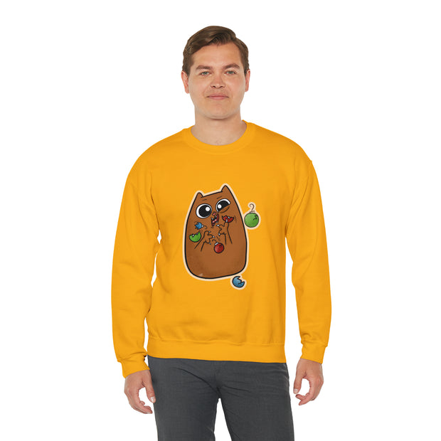 Christmas cat Unisex Heavy Blend™ Crewneck Sweatshirt