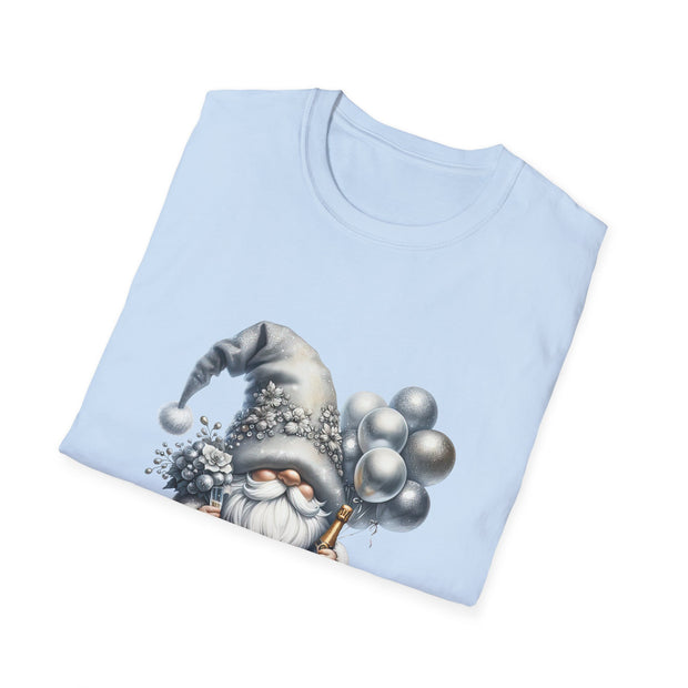 New Year Gnome Unisex Softstyle T-Shirt