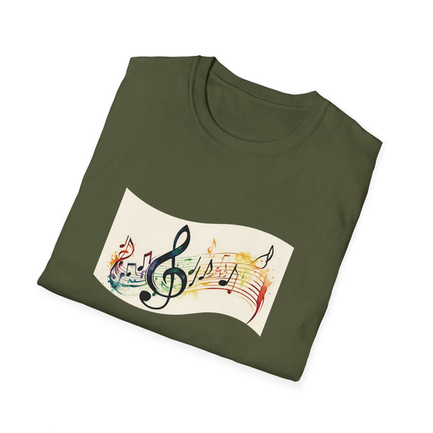 Musical Notes Unisex Softstyle T-Shirt