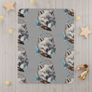 Baby wolf Toddler Blanket