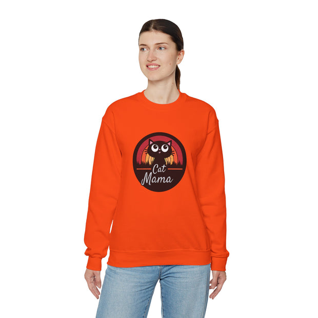 Cat Mama Unisex Heavy Blend™ Crewneck Sweatshirt