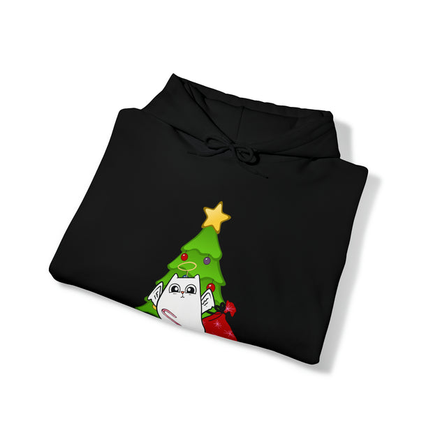 Christmas cat Unisex Heavy Blend™ Hooded Sweatshirt
