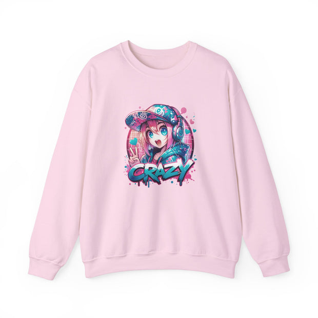 Graffiti Anime Girls Unisex Heavy Blend™ Crewneck Sweatshirt