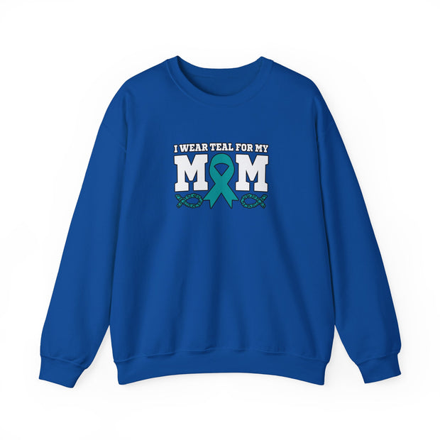 Teal for Mom Unisex Heavy Blend™ Crewneck Sweatshirt