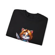 Horror Movie Cats Unisex Heavy Blend™ Crewneck Sweatshirt