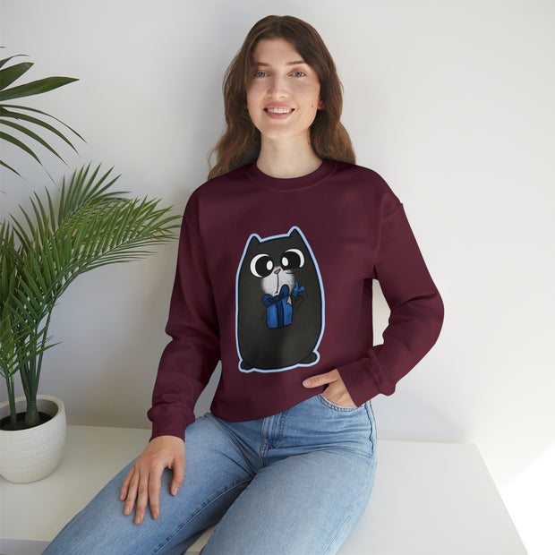 Christmas cat Unisex Heavy Blend™ Crewneck Sweatshirt