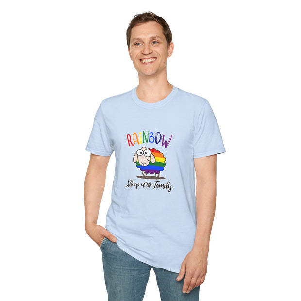 Rainbow Sheep Unisex Softstyle T-Shirt