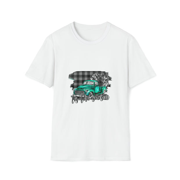 Christmas truck Unisex Softstyle T-Shirt