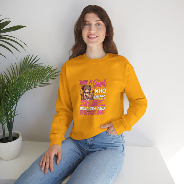 Just a Girl Unisex Heavy Blend™ Crewneck Sweatshirt
