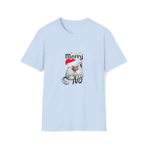 Christmas cat Unisex Softstyle T-Shirt