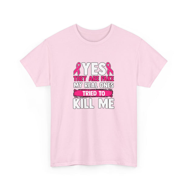 Breast Cancer Unisex Heavy Cotton Tee