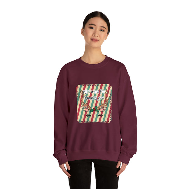 Reindeer Unisex Heavy Blend™ Crewneck Sweatshirt
