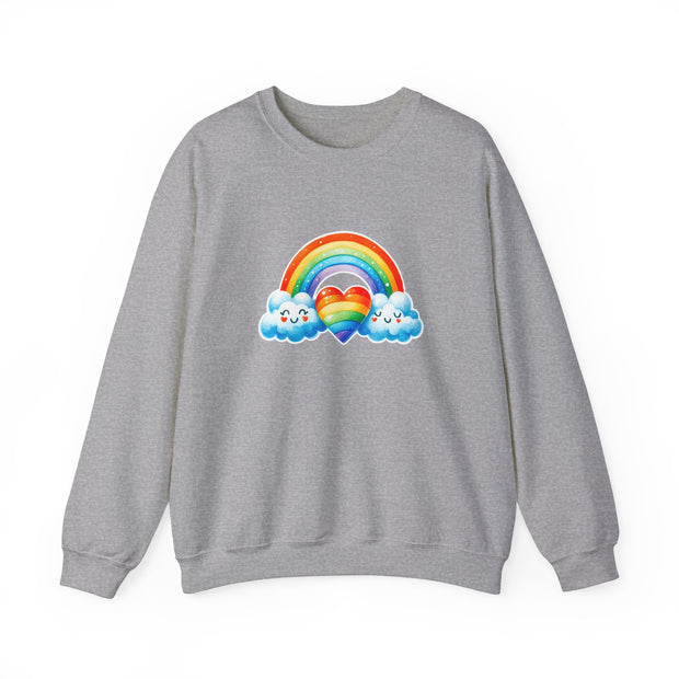 Rainbow Love Unisex Heavy Blend™ Crewneck Sweatshirt