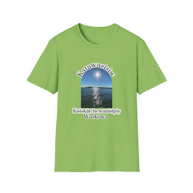Cree Saskatchewan Skies Unisex Softstyle T-Shirt
