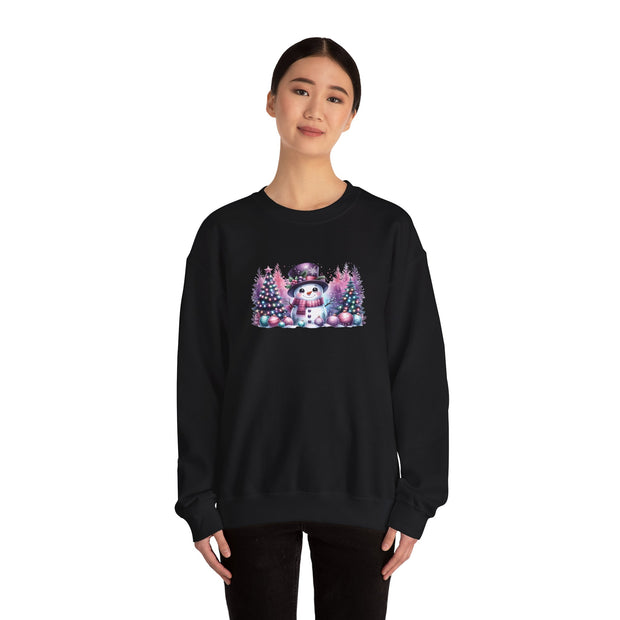 Pastel Snowman Unisex Heavy Blend™ Crewneck Sweatshirt