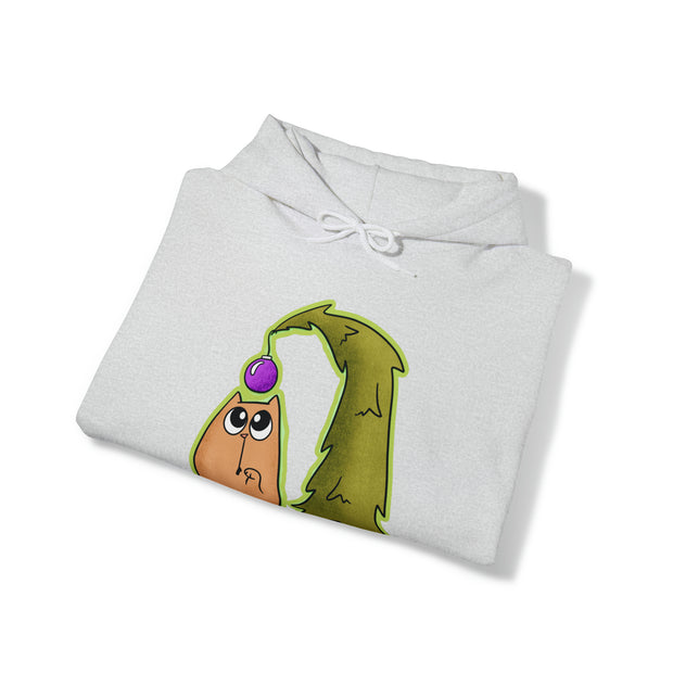 Christmas Cat Unisex Heavy Blend™ Hooded Sweatshirt