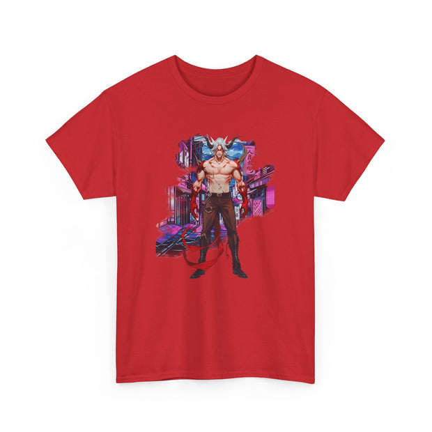 Anime Male Demon Unisex Heavy Cotton Tee