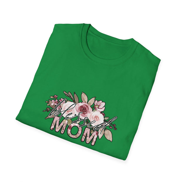 Mom Flowers Unisex Softstyle T-Shirt