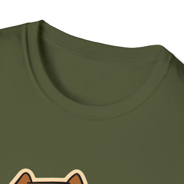 Christmas cat Unisex Softstyle T-Shirt