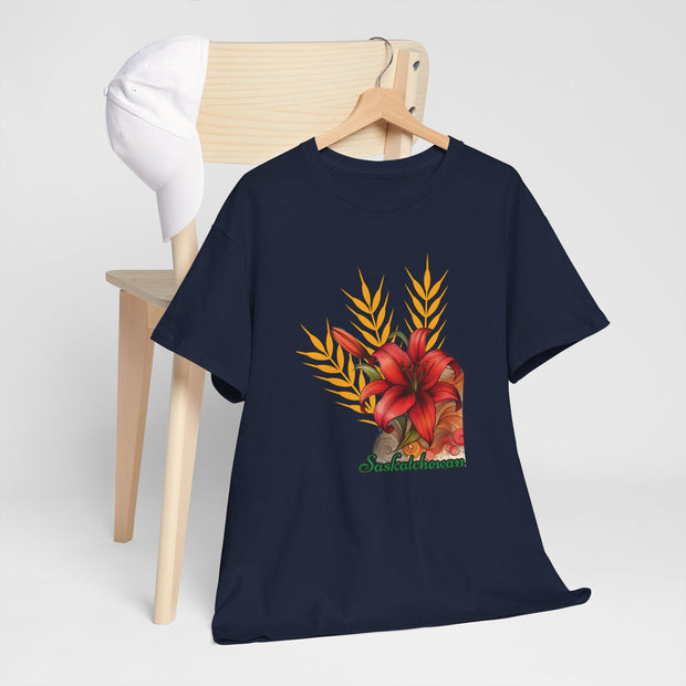 Saskatchewan Lily Unisex Heavy Cotton Tee