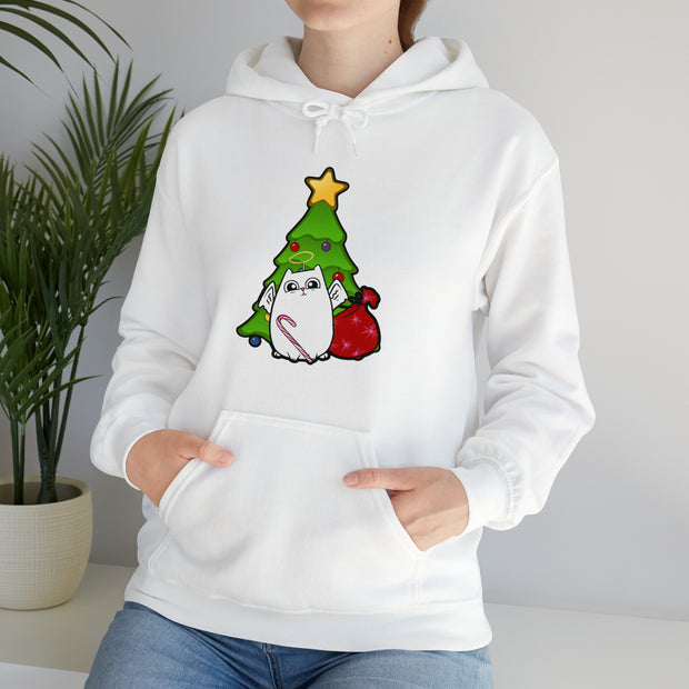 Christmas cat Unisex Heavy Blend™ Hooded Sweatshirt