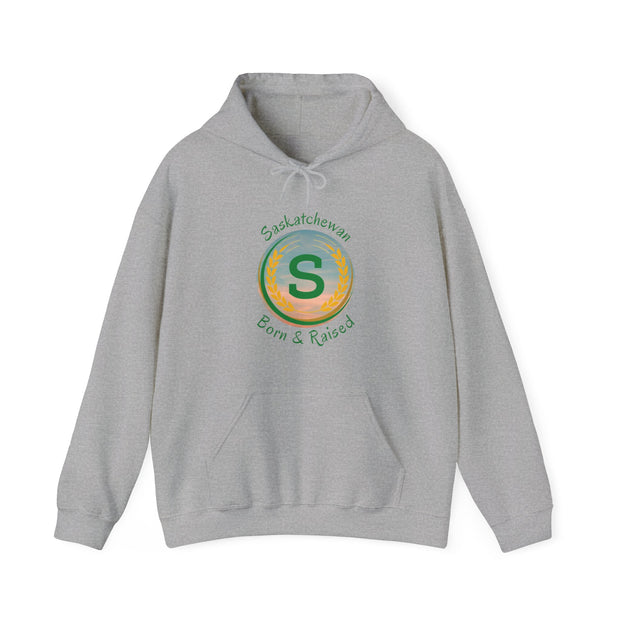 Saskatchewan Born & Raised Unisex Heavy Blend™ Hooded Sweatshirt