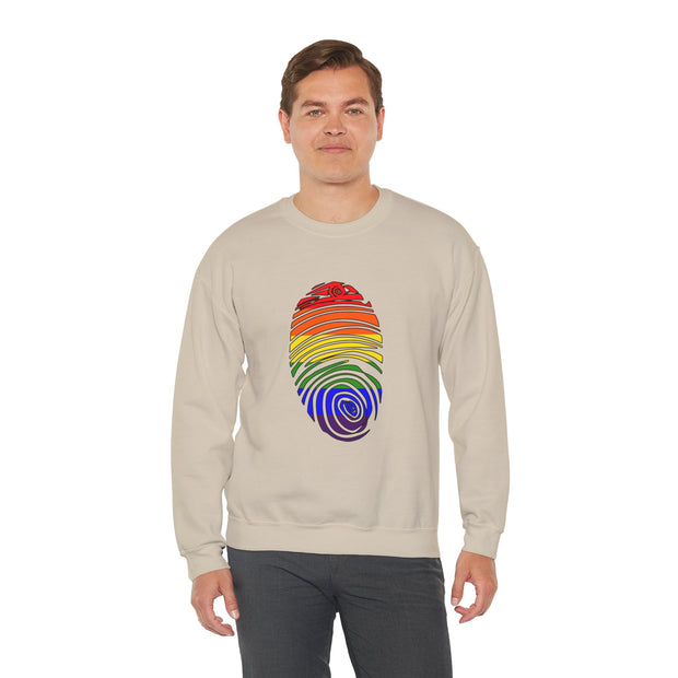 Pride Fingerprint Unisex Heavy Blend™ Crewneck Sweatshirt